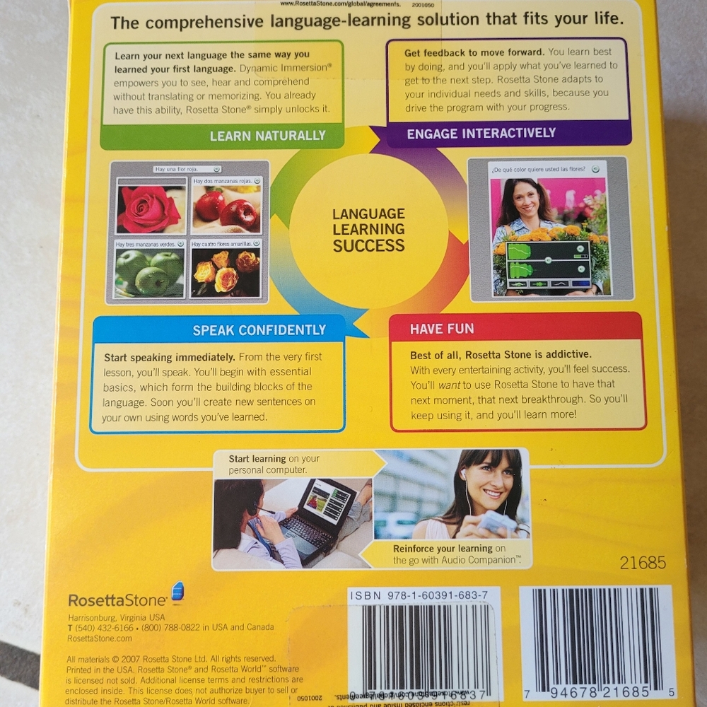 Rosetta Stone Italian Language Learning Software - Yellow - Picture 5 of 5